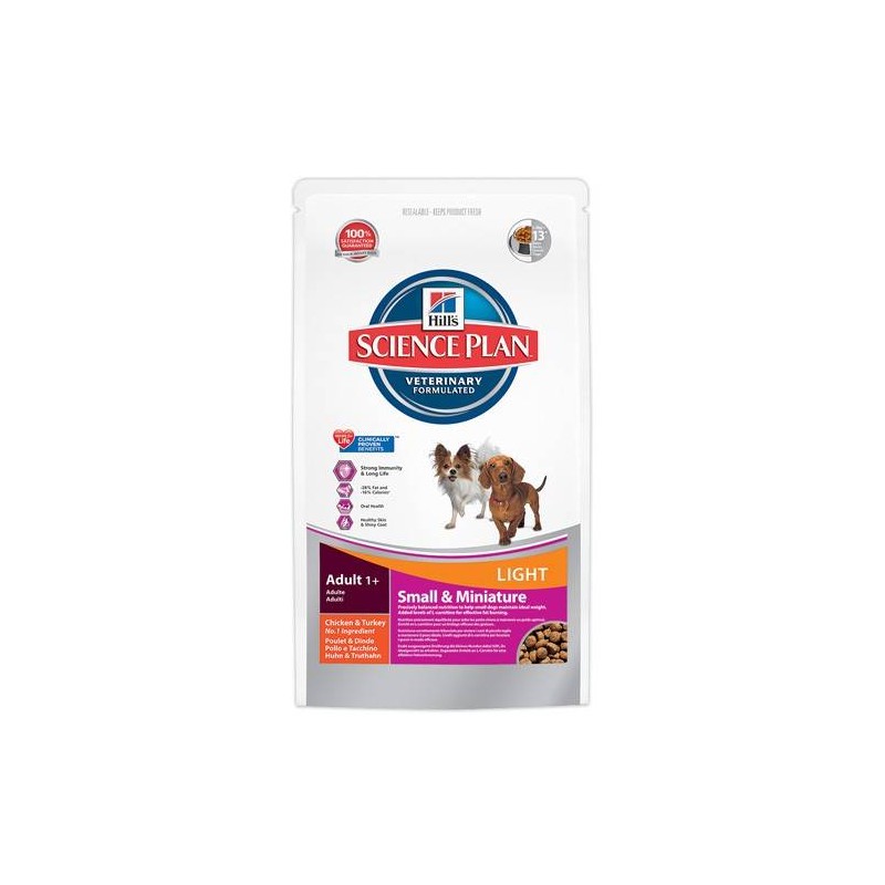 Hills light dry food for small breed dog